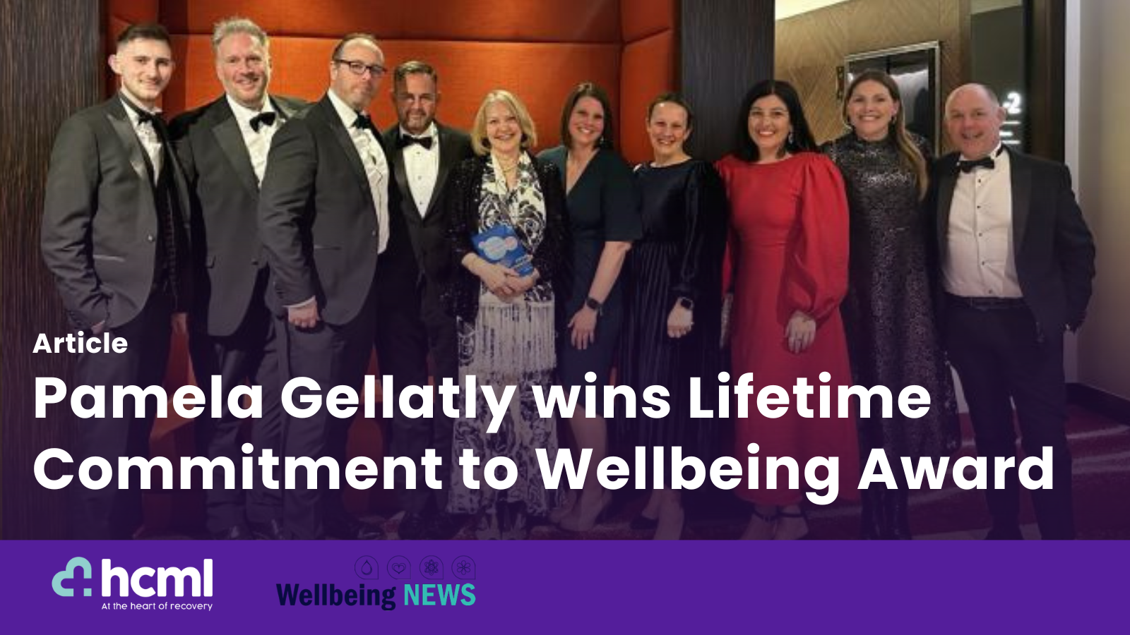 Pamela Gellatly wins Lifetime Commitment to Wellbeing at Great British Workplace Wellbeing Awards