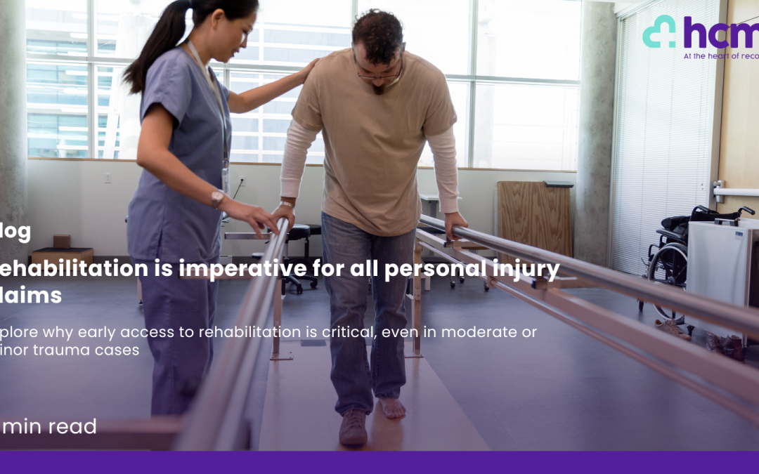 Rehabilitation is imperative for all personal injury claims