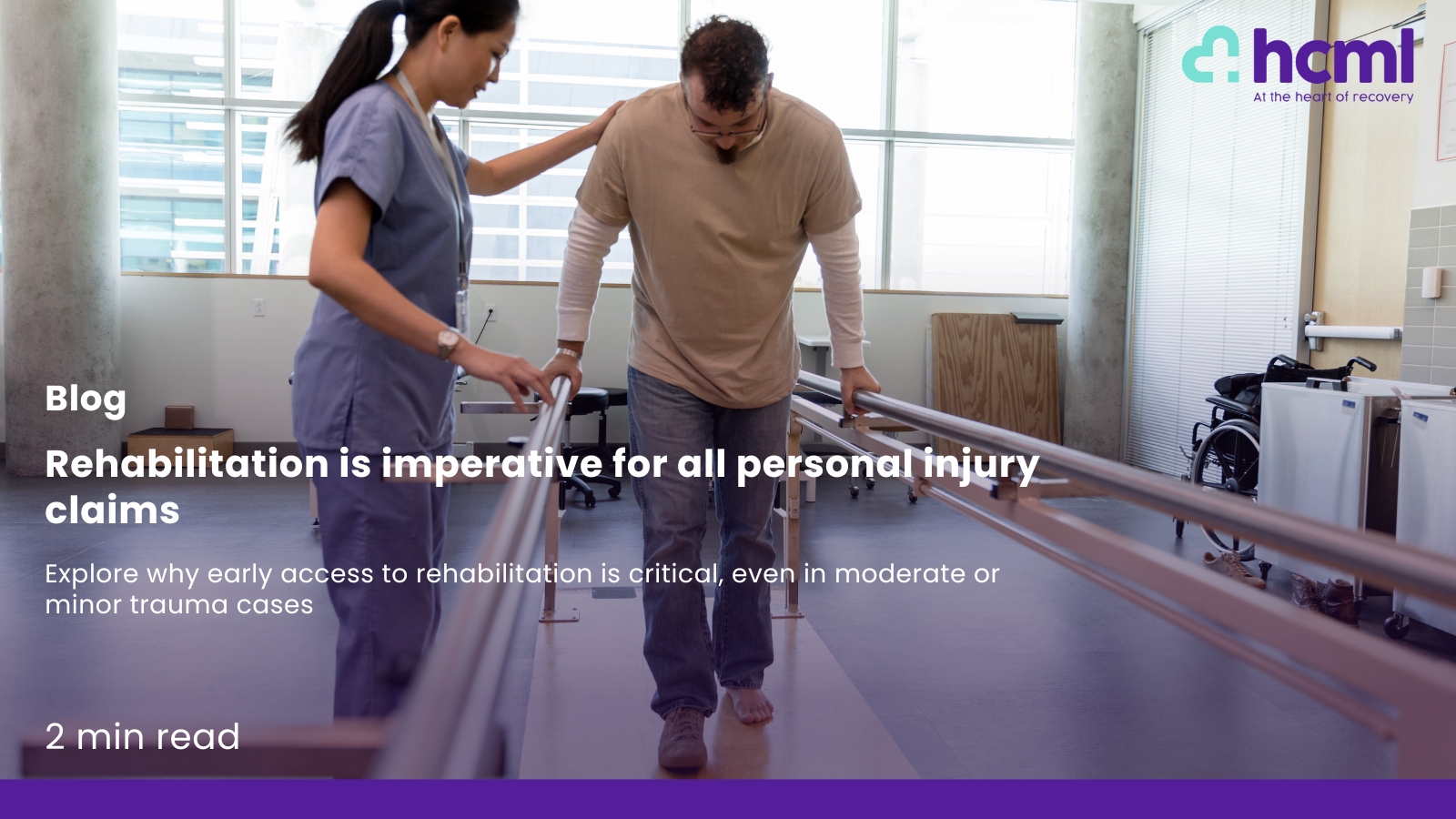 Rehabilitation is imperative for all personal injury claims