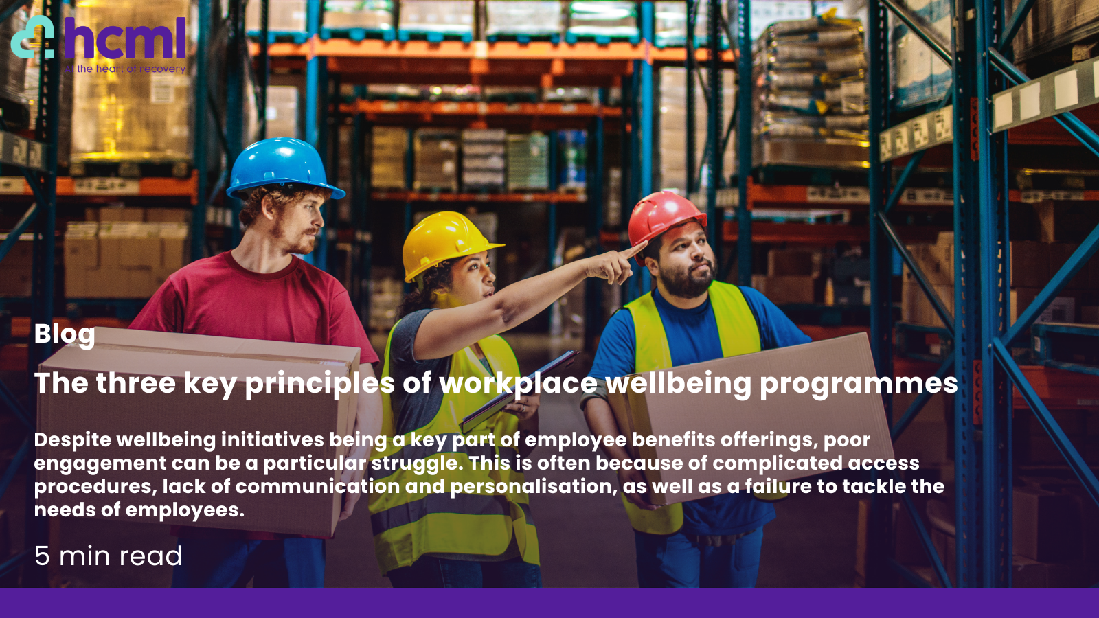 The three key principles of workplace wellbeing programmes